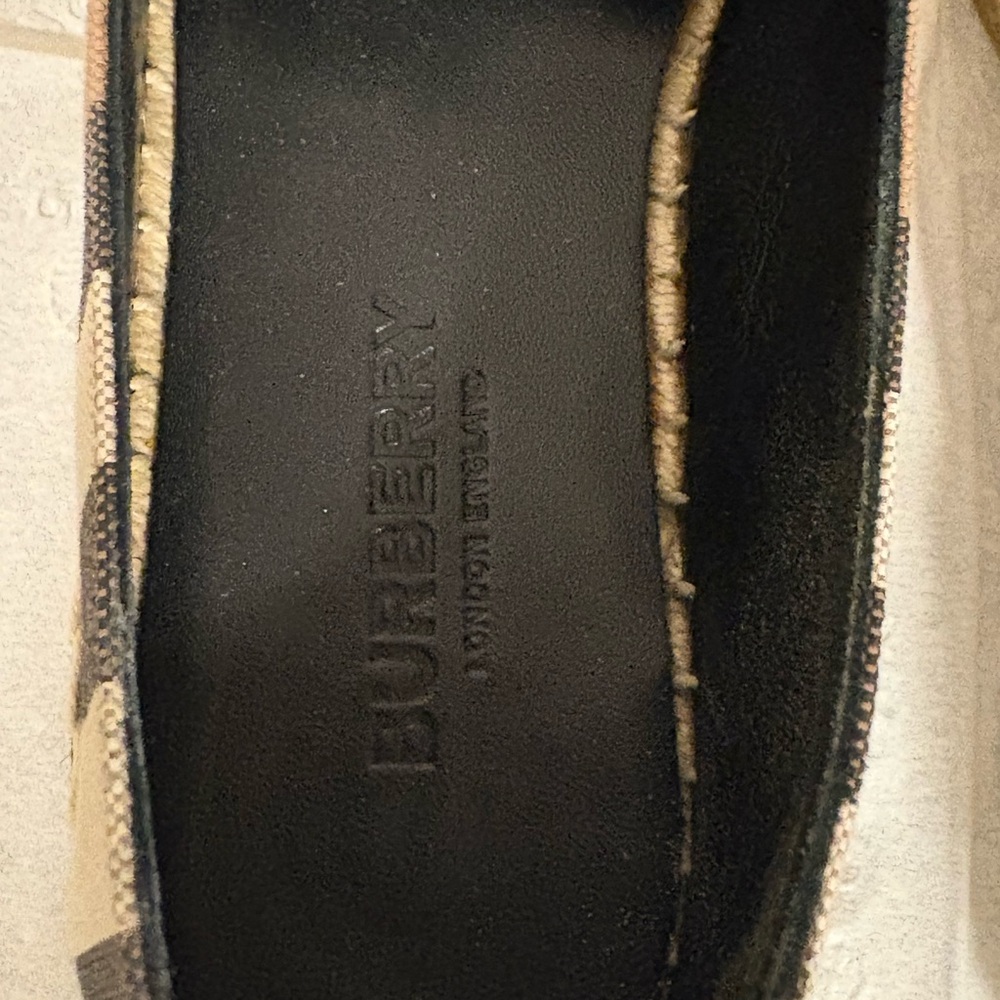 Burberry Women's Check Espadrilles - Brown, Black, and Red - Picture 4 of 6